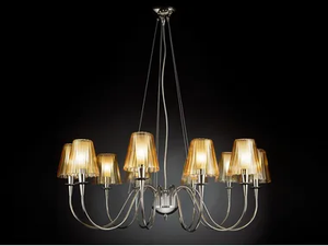 OPERA - Stained glass chandelier _ Metal Lux